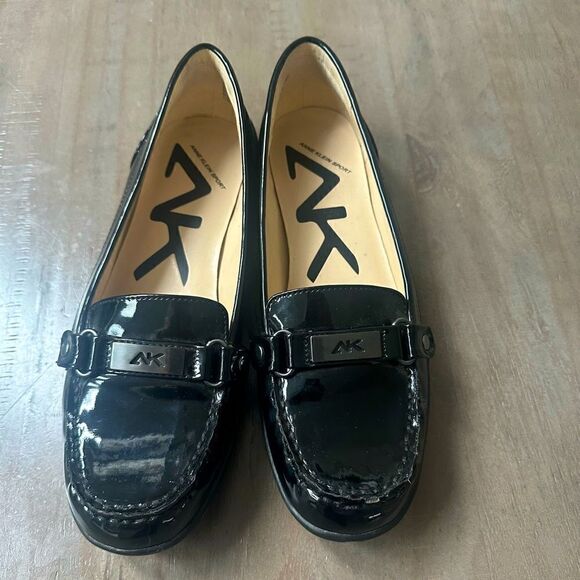 Ann Klein Cincey black, slip on loafers. - Picture 1 of 6